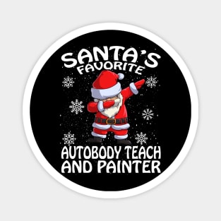 Santas Favorite Autobody Teach And Painter Christm Magnet